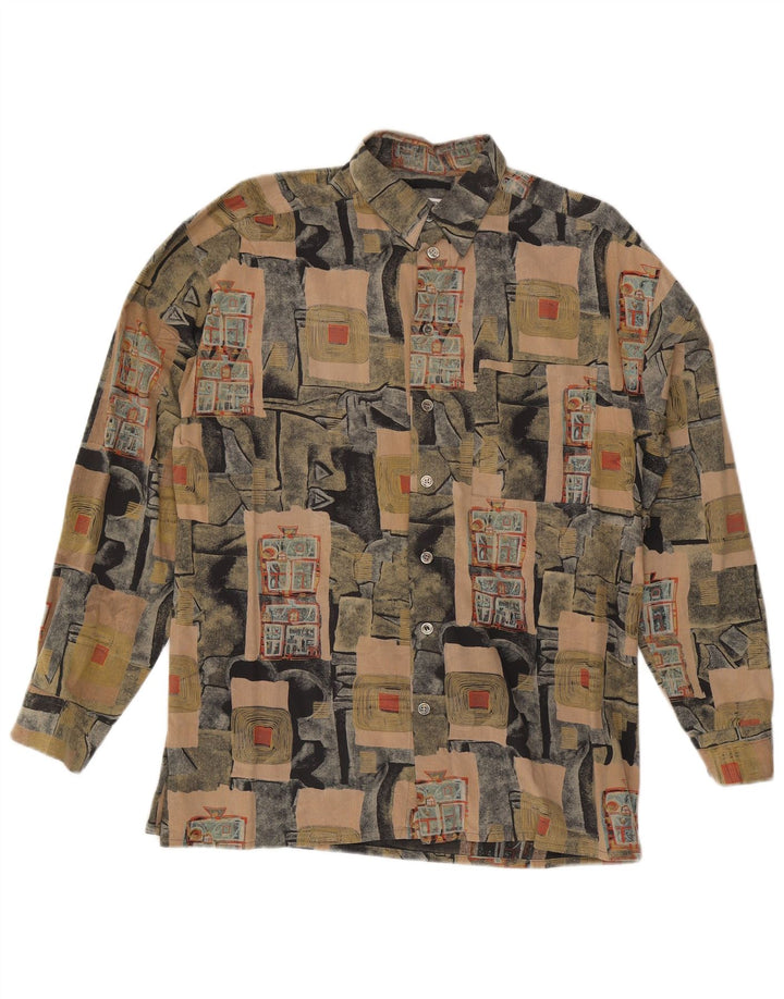 Chemise Homme Vintage Grand Coton Patchwork Multicolore