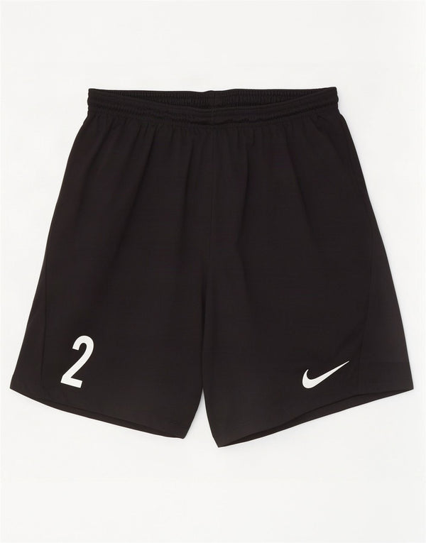Nike Short de sport Dri Fit Graphic pour femme UK 16 Large Noir Polyester