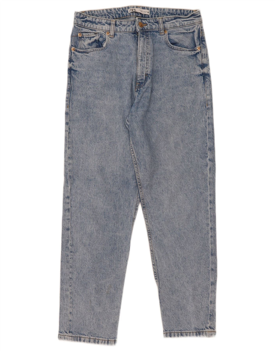 Zara Femme Jean Slim EU 40 Moyen W30 L27 Bleu Coton