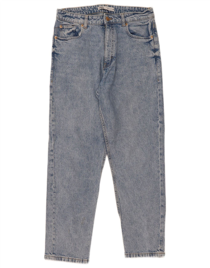Zara Femme Jean Slim EU 40 Moyen W30 L27 Bleu Coton