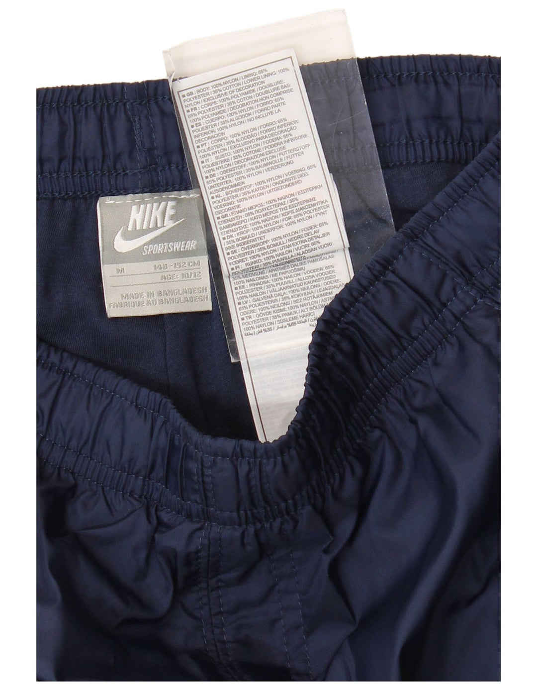 NIKE Pantalon de survêtement garçon 10-11 ans Nylon bleu marine moyen