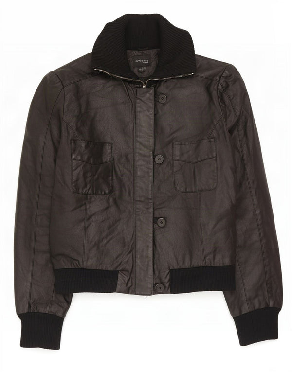Oviesse Veste en cuir femme IT 46 Large Noir