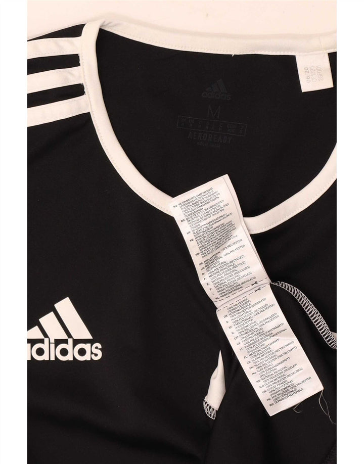 Adidas Hommes Aeroready T-Shirt Top Noir Moyen Polyester