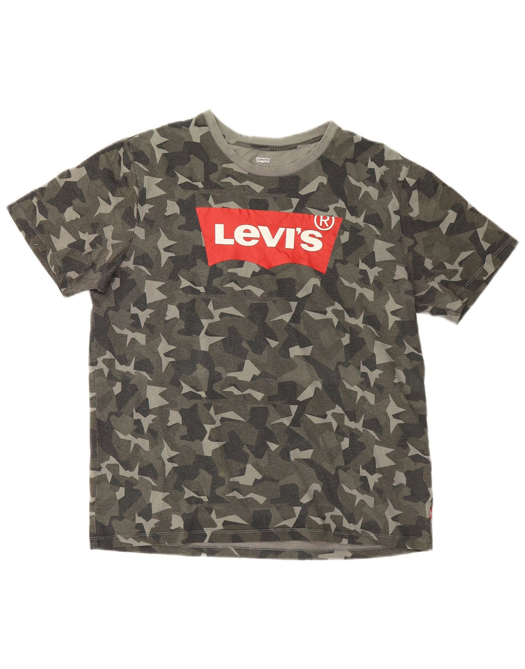 Levi's T-Shirt Graphique Top Large Multicolore Camouflage Coton Homme