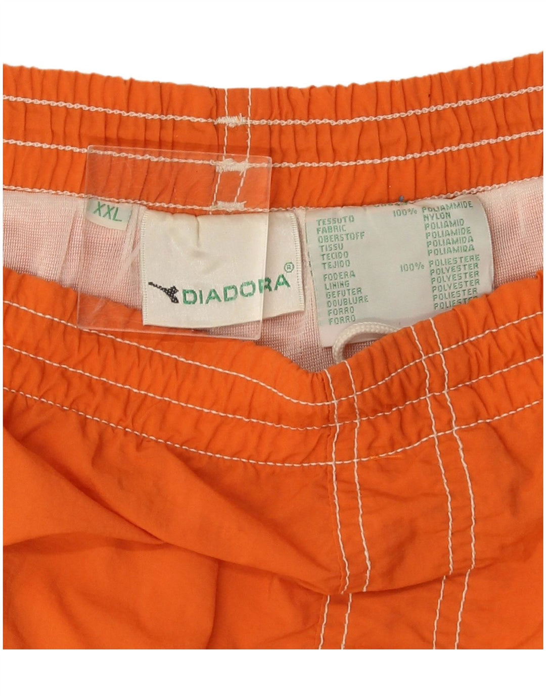 Diadora Short de Bain Homme 2XL Orange Polyamide