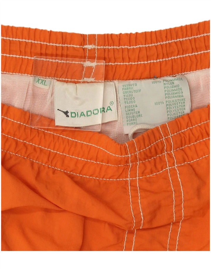 Diadora Short de Bain Homme 2XL Orange Polyamide