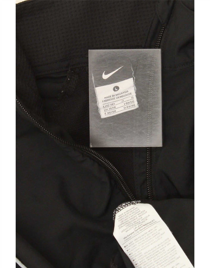 Veste de survêtement Nike Femme UK 16/18 Large Noir Polyester