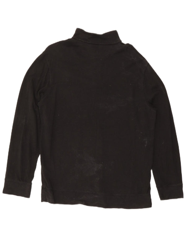 Polo Ralph Lauren Sweat-shirt à col zippé pour homme Grand coton noir