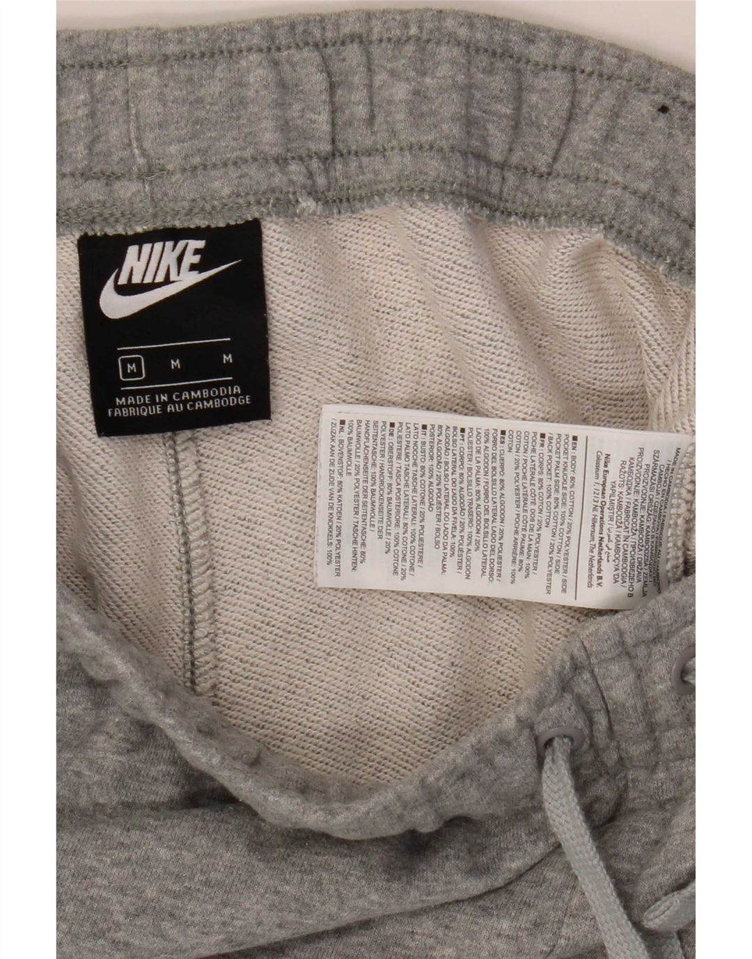 Nike Pantalon de survêtement pour homme en coton moucheté gris moyen