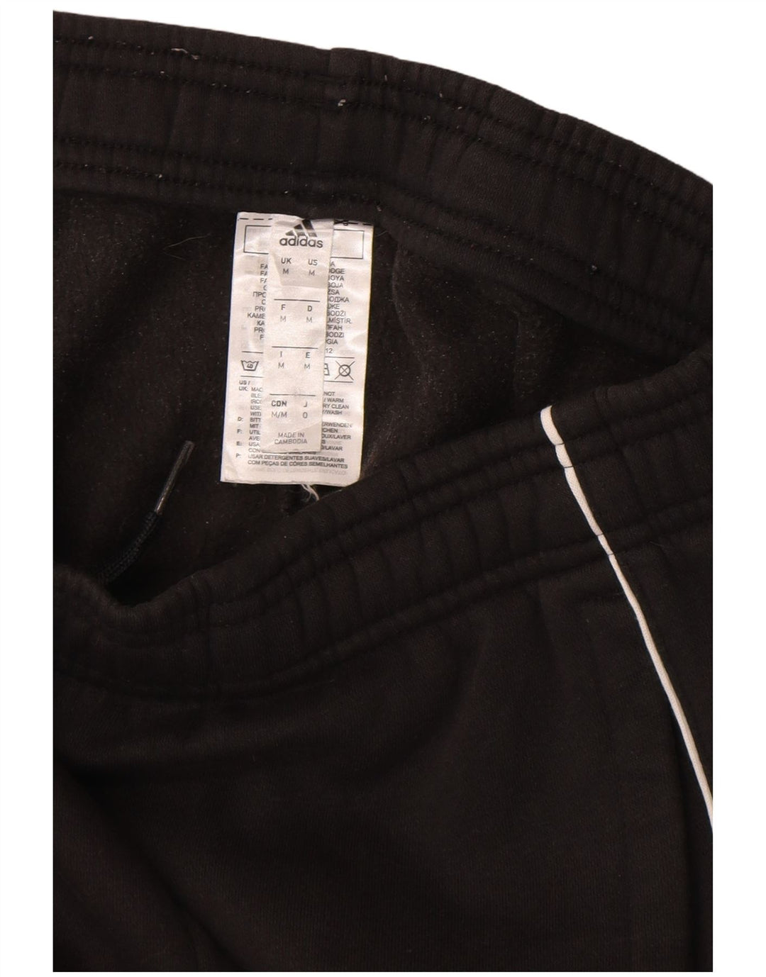 Adidas Pantalon de survêtement pour homme en coton noir moyen