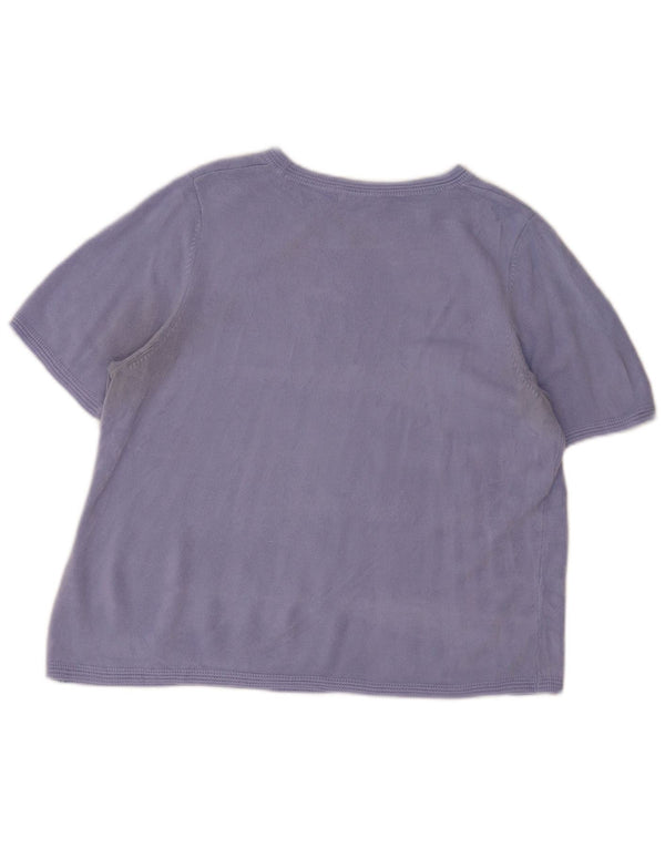 Marks & Spencer Pull col rond pour femme UK 18 XL Violet