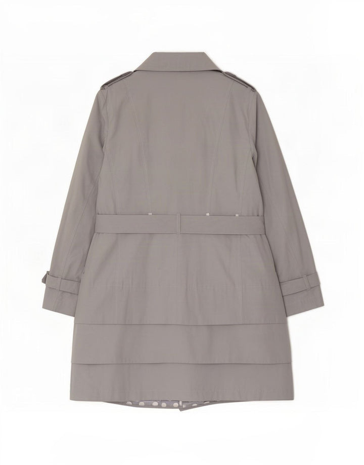 Marks & Spencer Trench-coat Per Una pour femme UK 12 Coton gris moyen