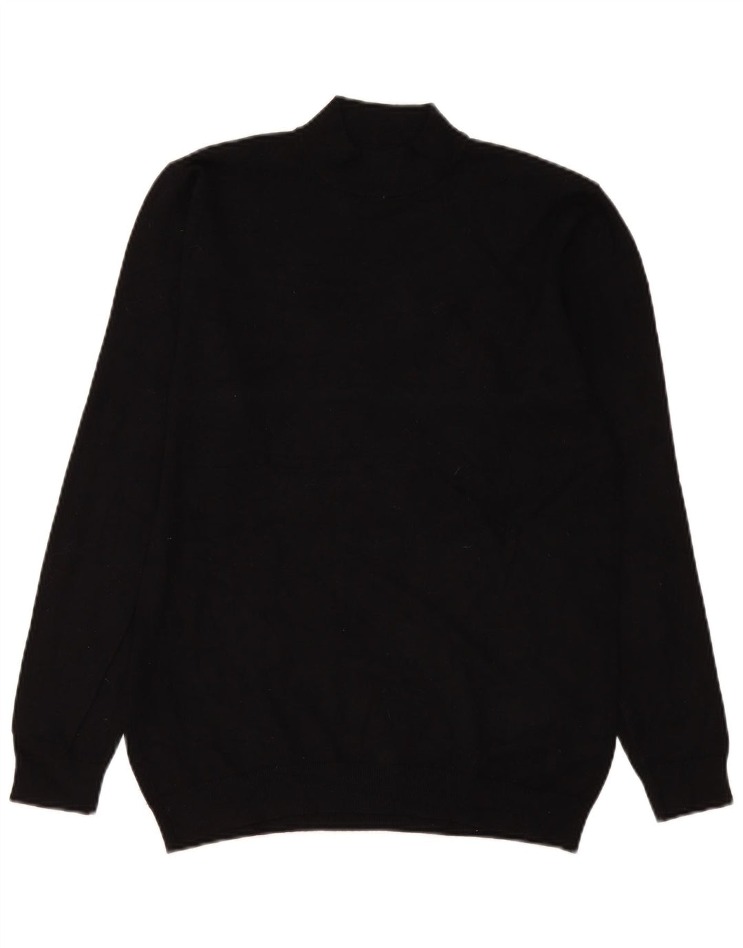 Zara Pull Col Roulé Homme Noir Moyen Viscose