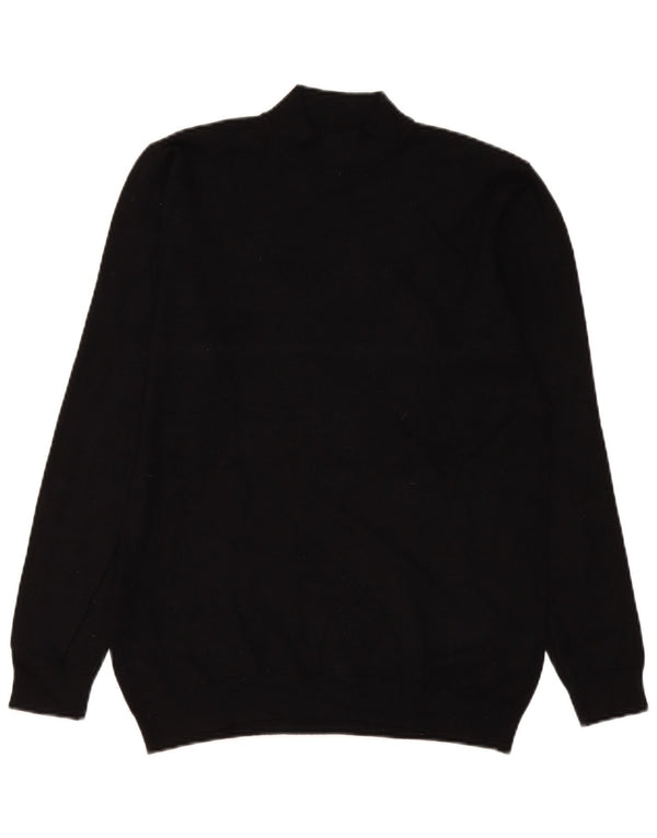 Zara Pull Col Roulé Homme Noir Moyen Viscose