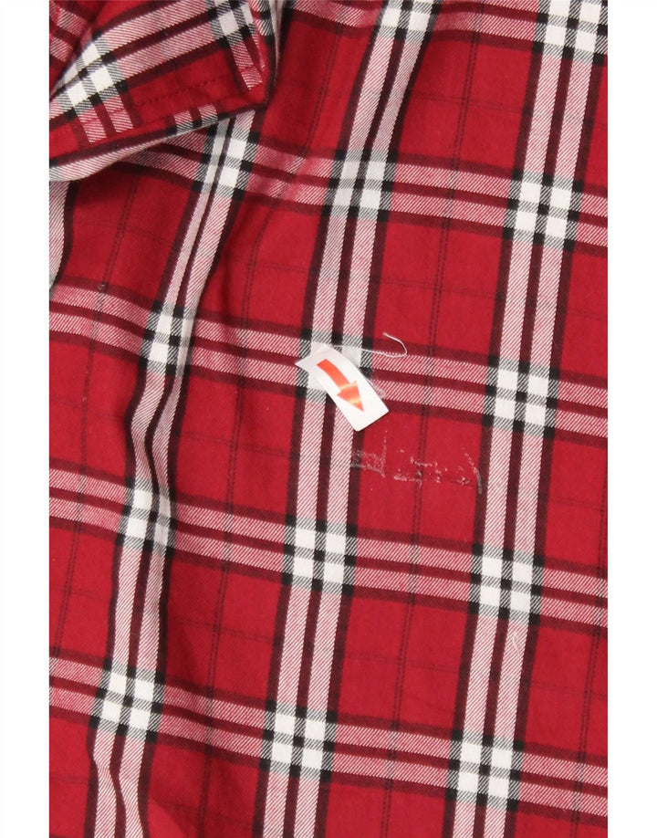 Chaps Chemise Flanelle Homme XL Rouge Carreaux Coton
