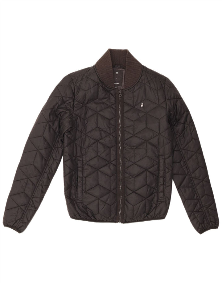 G-Star Veste bomber matelassée pour femme UK 10 Small Noir Polyamide
