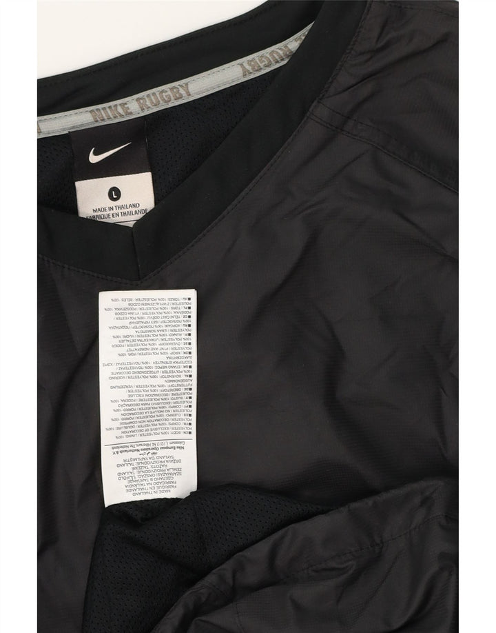 NIKE Haut de survêtement pour hommes Pull Large Noir Polyester