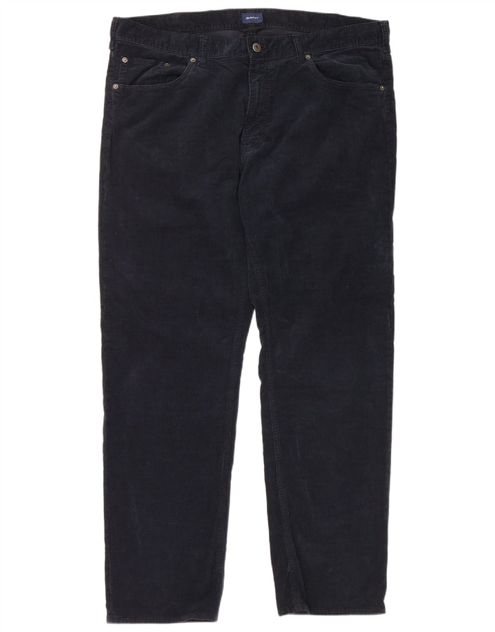 GANT Pantalon Regular Corduroy Homme W40 L32 Bleu Marine Coton