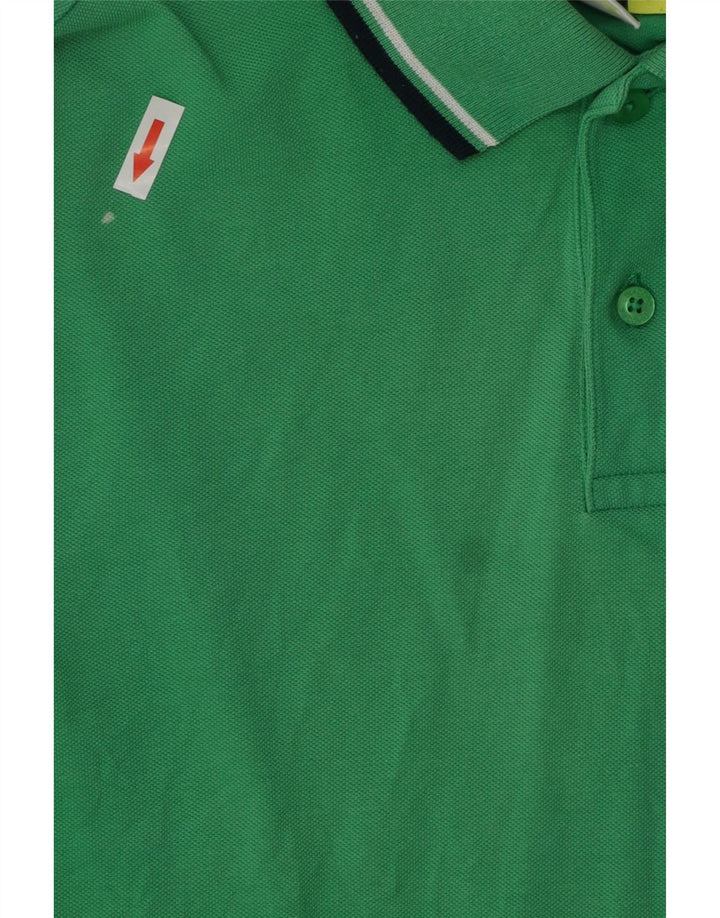 Diadora Polo Homme Vert Moyen Coton