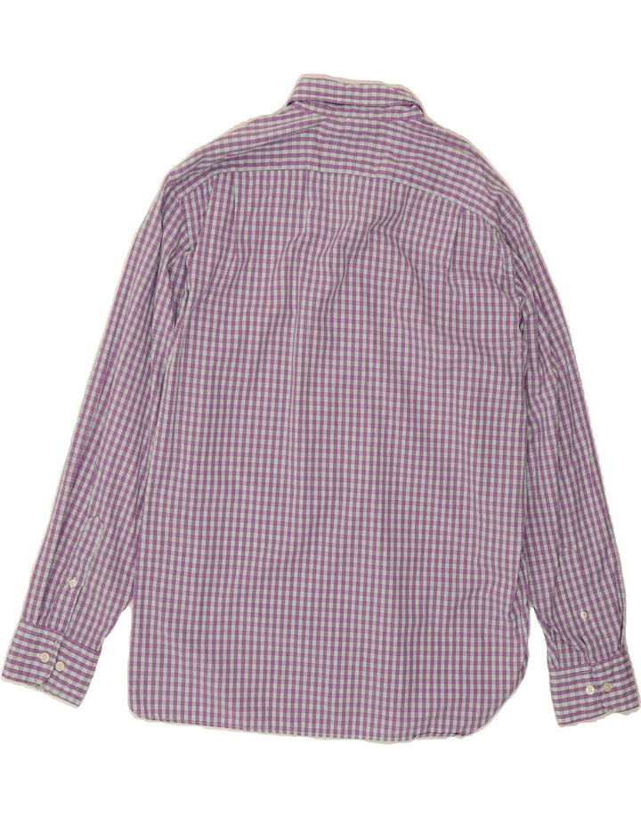 J. CREW Mens Shirt Medium Purple Check Cotton Vintage J. Crew and Second-Hand J. Crew from Messina Hembry 