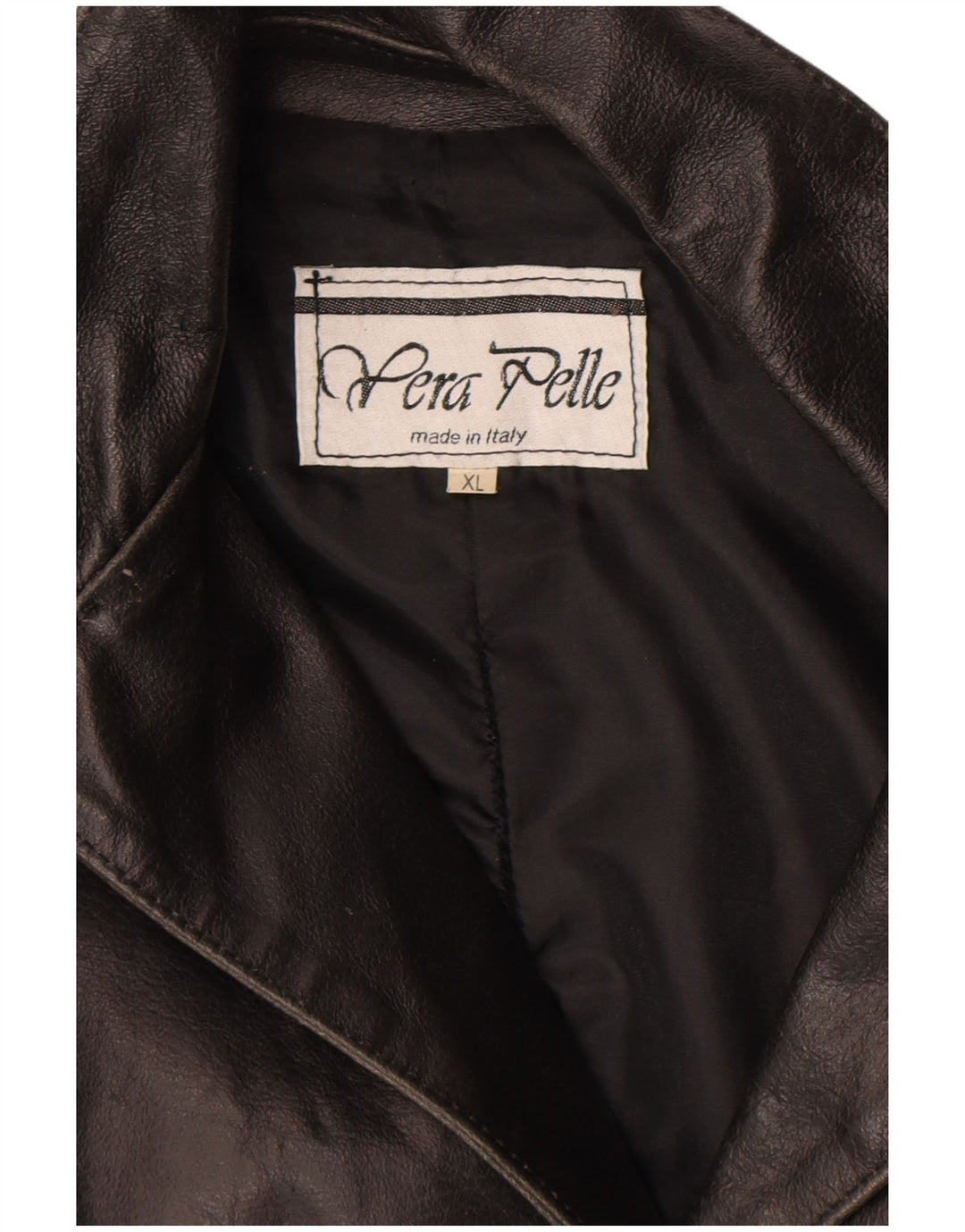 Veste en cuir femme vintage UK 18 XL Cuir Noir