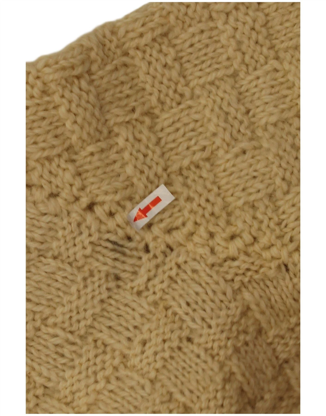 Pull Cardigan Vintage Homme Beige Moyen