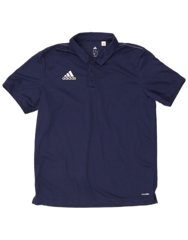 Adidas Hommes Climalite Polo Grand Bleu Marine Polyester