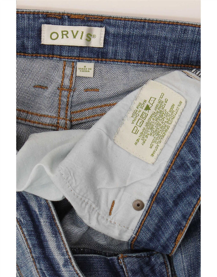 Orvis Jean slim pour femme US 8 Medium W34 L30 Bleu Coton