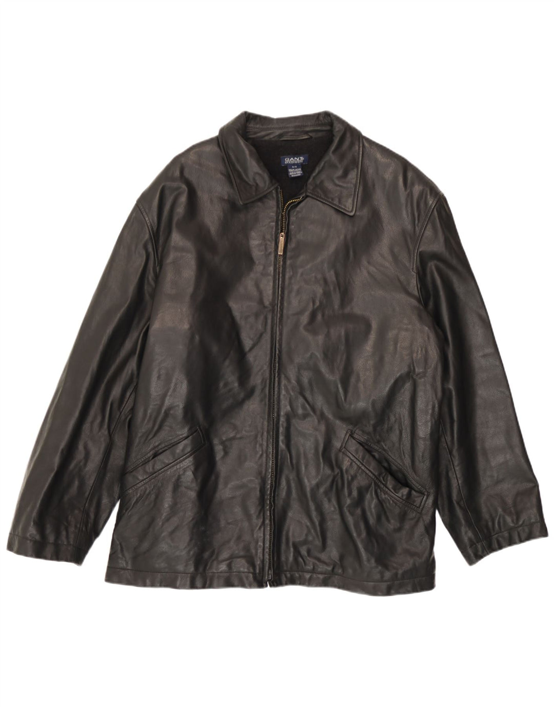 Gant Veste en cuir pour homme UK 38 Cuir noir moyen