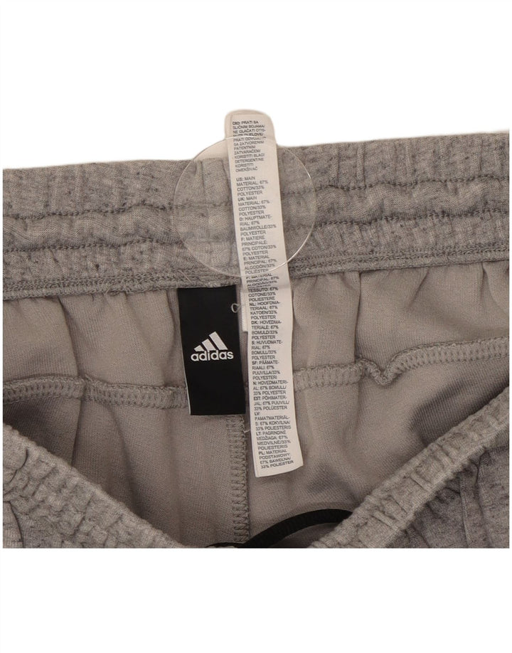 Adidas Pantalon de Survêtement Homme Gris Moyen Moucheté Coton