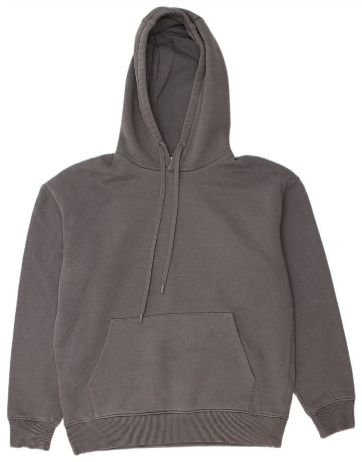 ZARA Pull à capuche pour homme Small Gris Coton