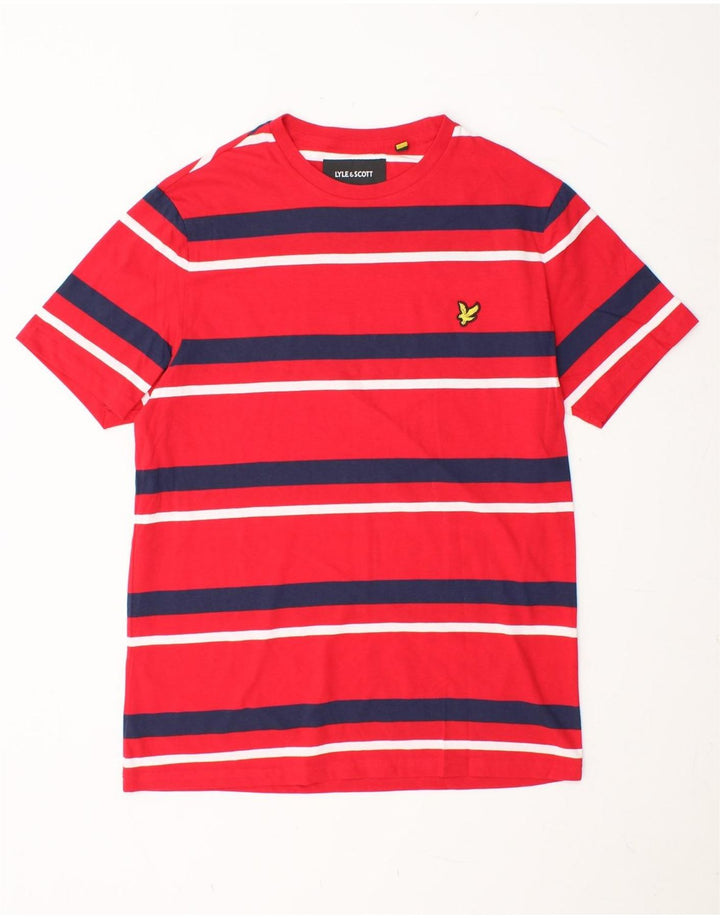 LYLE & SCOTT T-Shirt Homme Rouge Moyen Coton Rayé