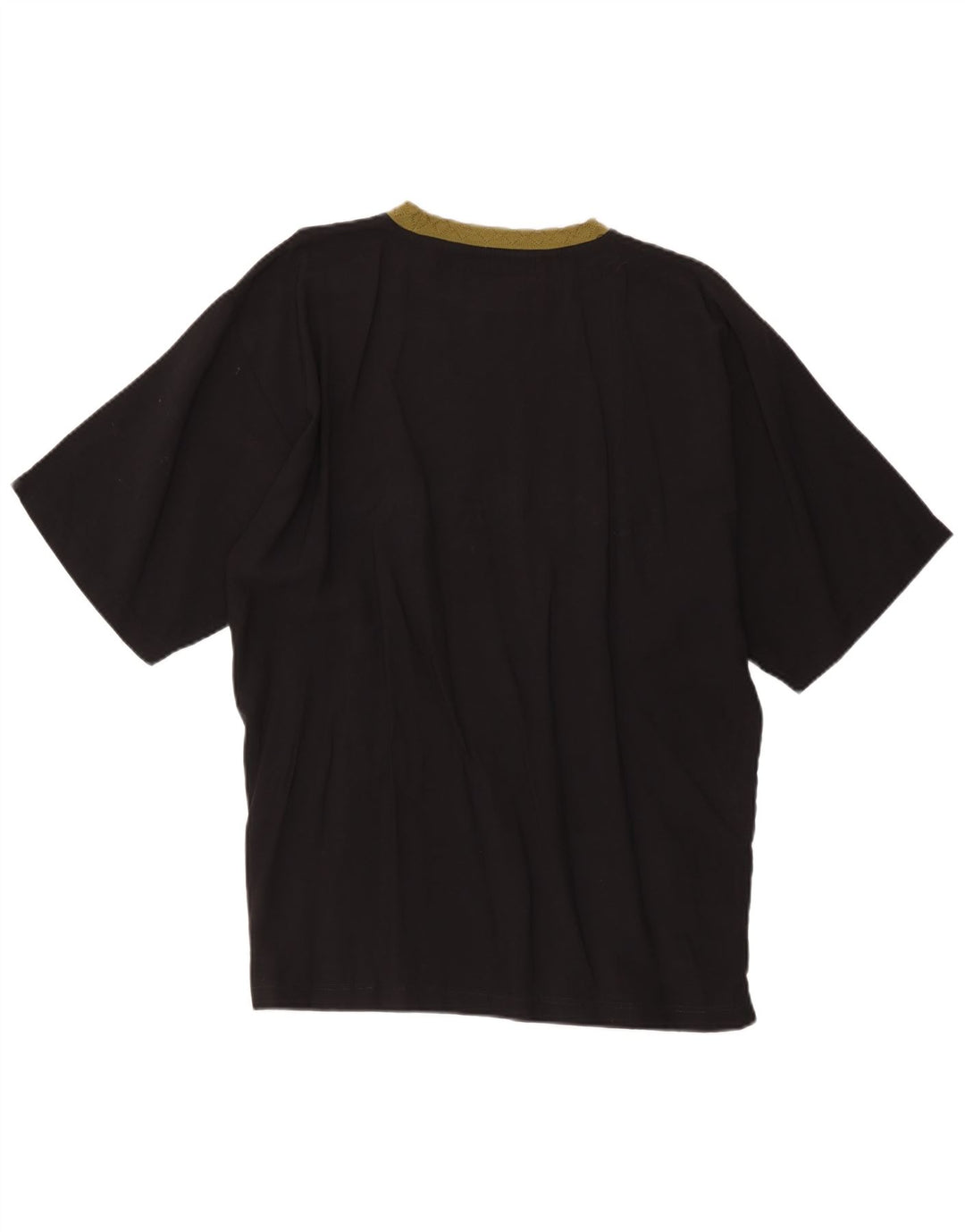vintage Mens Graphic T-Shirt Top Grande Viscose Noire