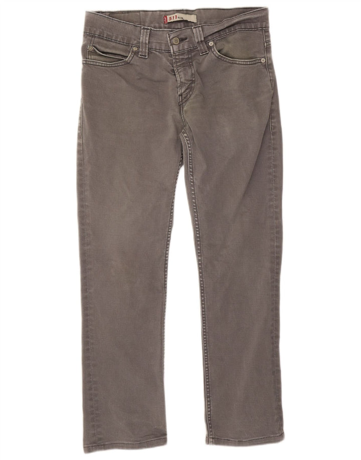 Levi's Jean Slim 511 Femme W32 L28 Gris Coton