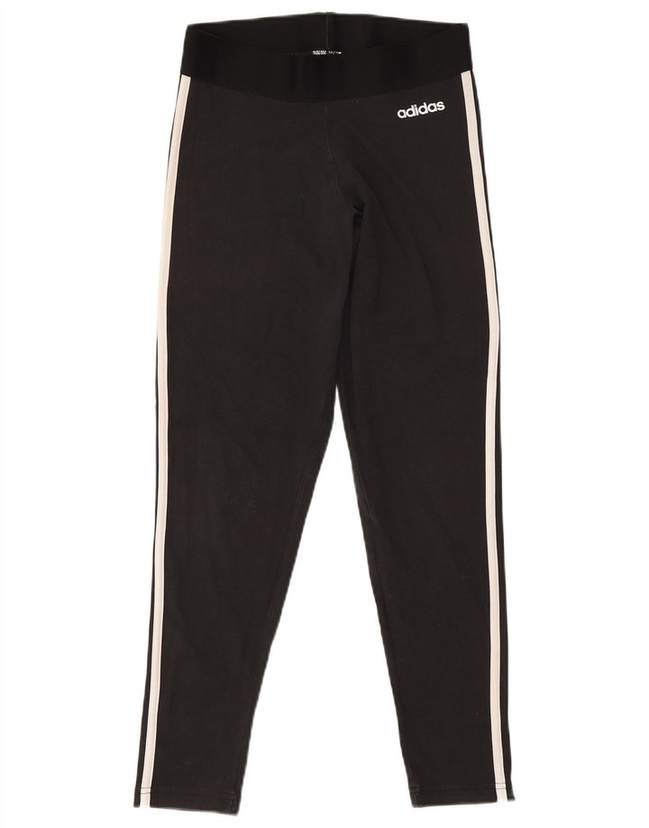 Adidas Leggings Femme UK 12/14 Coton Noir Moyen