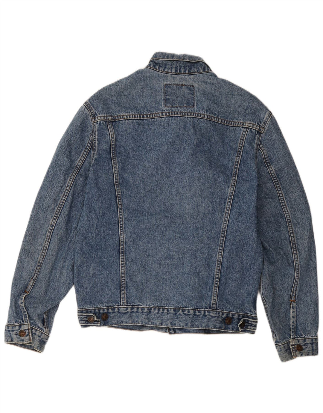 Levi's Veste en Jean Homme UK 38 Bleu Moyen Coton