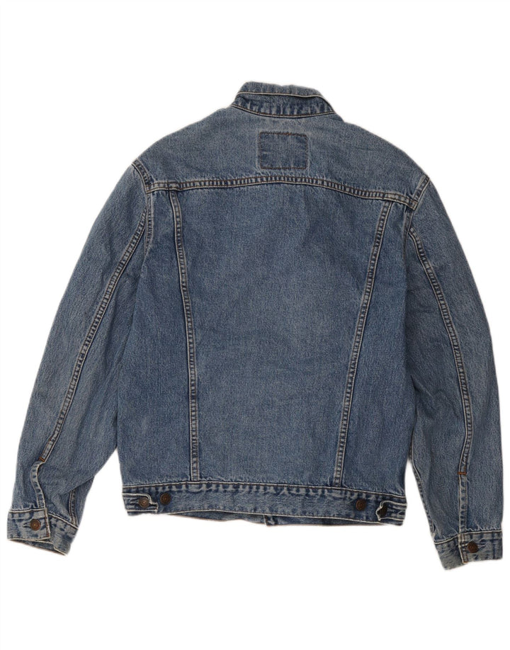 Levi's Veste en Jean Homme UK 38 Bleu Moyen Coton