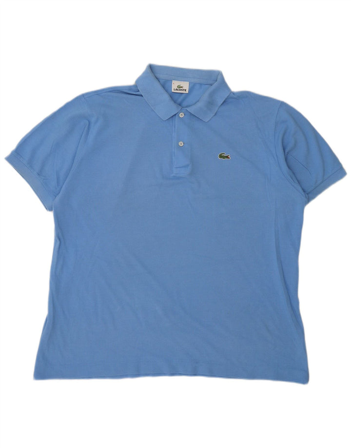 LACOSTE Polo Homme Taille 6 XL Bleu Coton