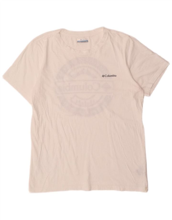 Columbia T-Shirt Graphique Homme Grand Blanc Coton