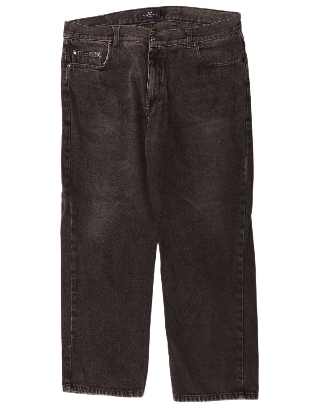 Marks & Spencer Jean droit Blue Harbor homme W40 L29 coton noir