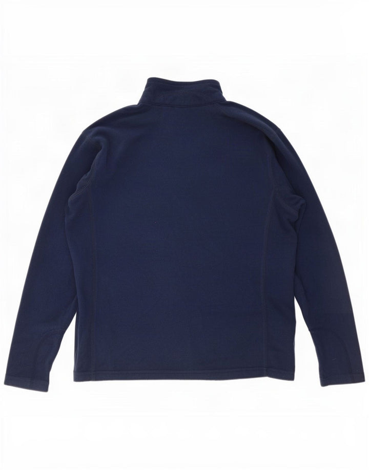 Columbia Pull polaire à col zippé pour homme, taille L, bleu marine, polyester