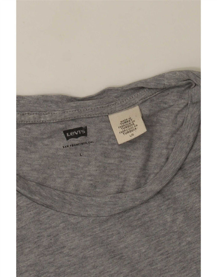 Levi's T-shirt graphique pour homme Large Gris