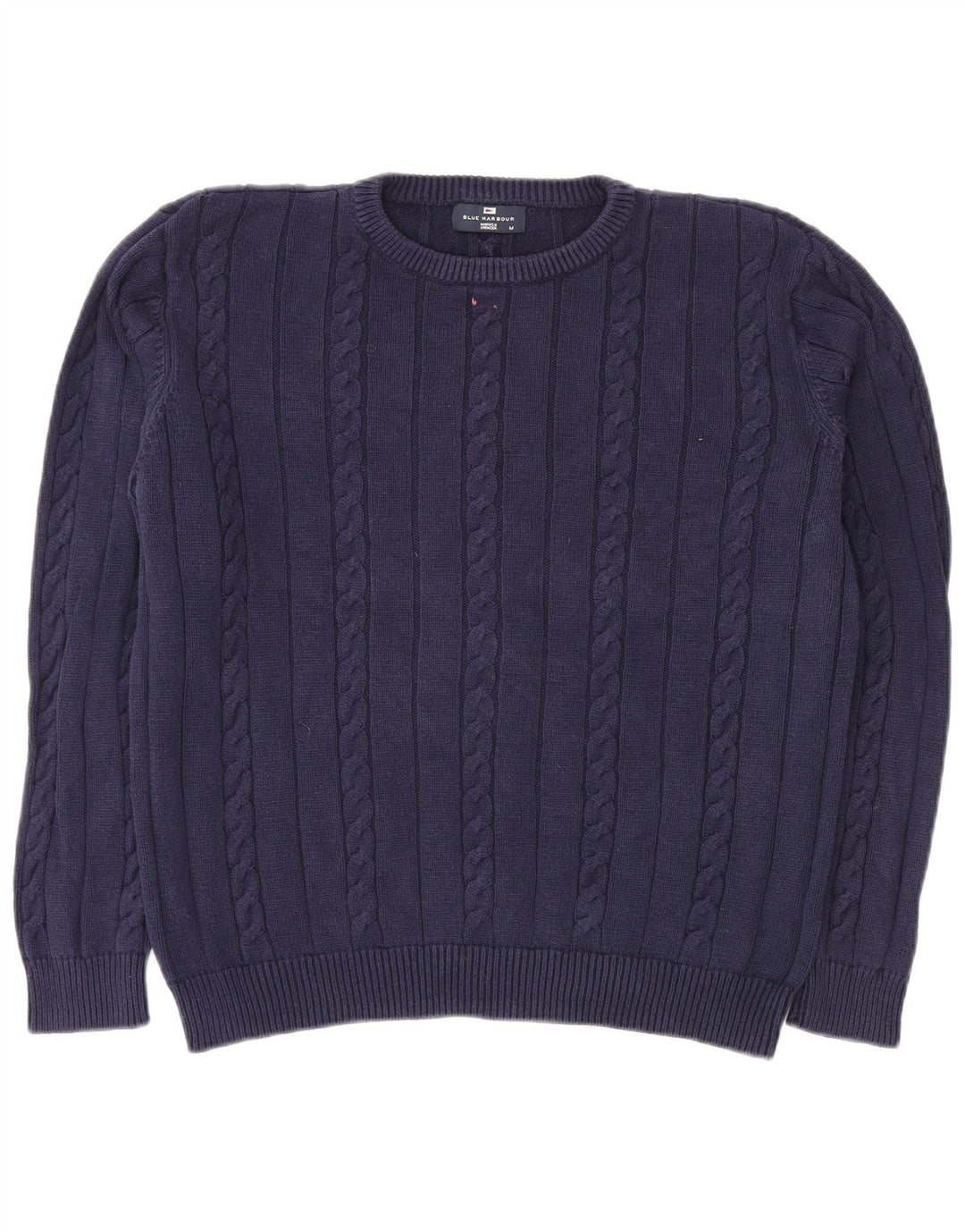 MARKS & SPENCER Pull Col Ras du Cou Homme Bleu Marine Moyen