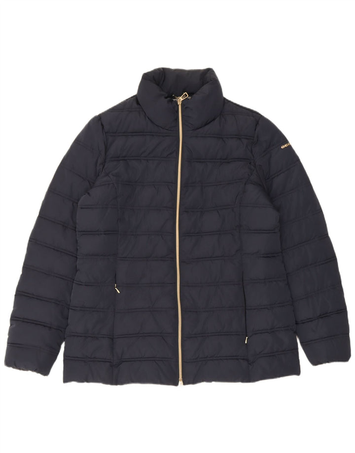 Geox Veste matelassée Respira pour femme UK 16 Large Bleu marine Polyester