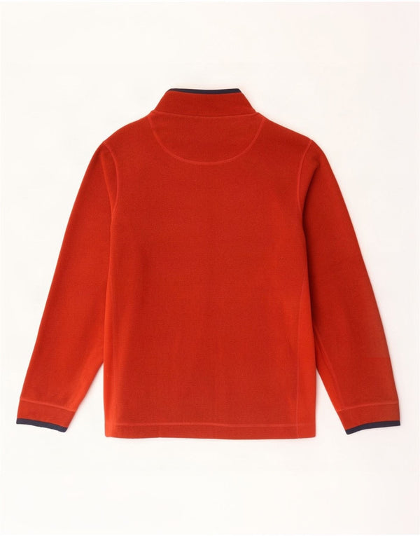 Weird Fish Pull polaire à col zippé pour homme 2XL en polyester color block marron
