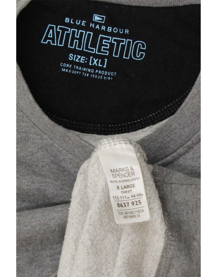 Marks & Spencer Sweat-shirt pour homme XL Gris Coton