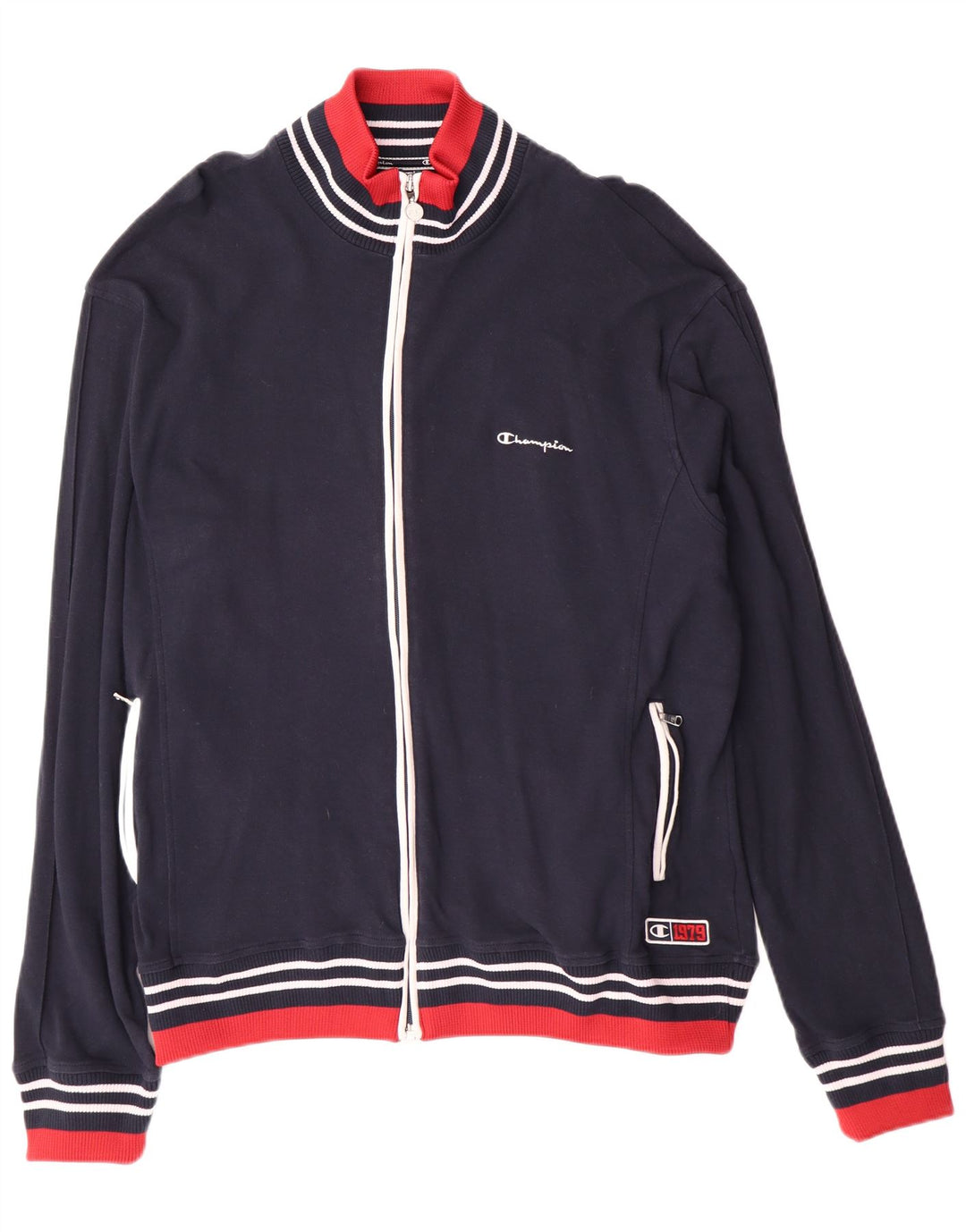 Champion Veste de survêtement pour homme 2XL Bleu marine Coton