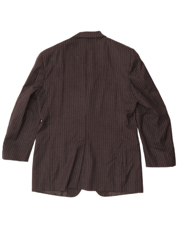Cerruti 1881 Veste Blazer 3 Boutons Homme IT 52 XL Laine Rayée Grise