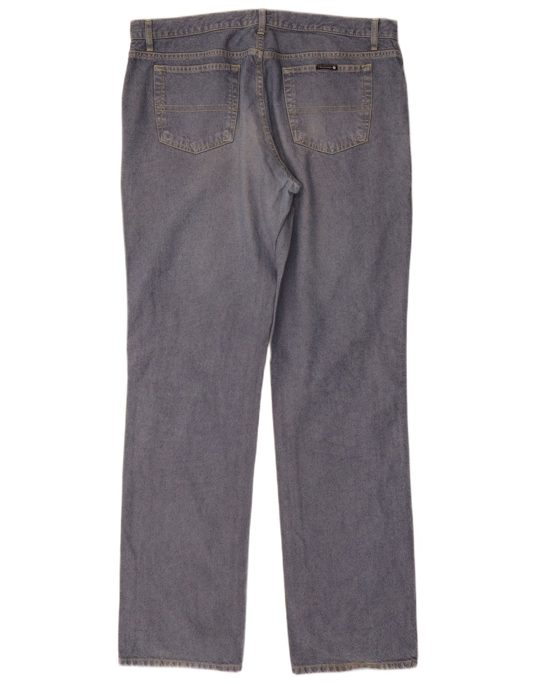 Trussardi Jean Droit W38 L36 Bleu Coton Homme