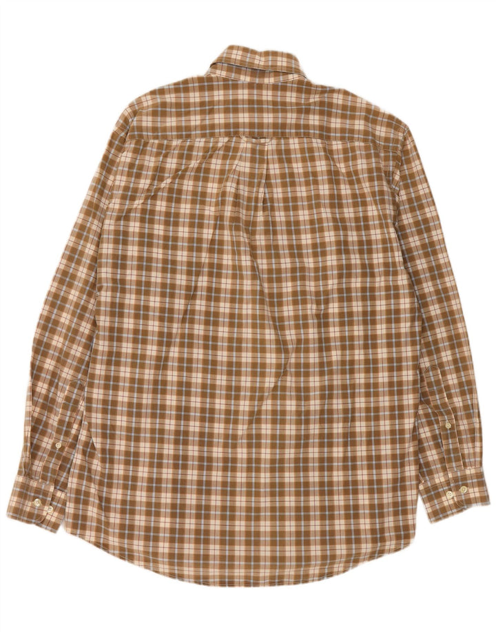 GANT Chemise Homme Beige Moyen Carreaux Coton
